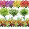 Flowers for Outdoors, UV Resistant No Fade 16 Bundles 7 Styles Fake Flowers Outdoor Faux Plant Colorful Daisy Boston Fern Lavender Cemetery Flowers for Outside Porch Patio Indoor Home Decor